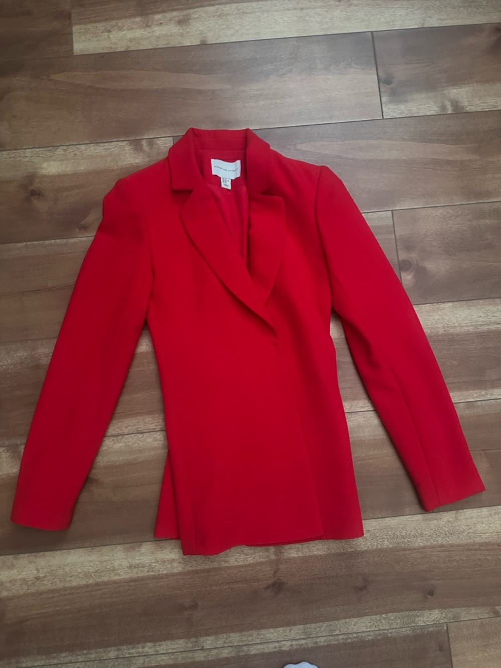 Red Women's Tailored Blazer Jacket - Adrienne Vittadini